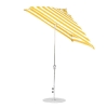 6.5 foot Square Fiberglass Crank Lift Auto Tilt Market Umbrella with Marine Grade Canopy