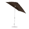 6.5 foot Square Fiberglass Crank Lift Auto Tilt Market Umbrella with Marine Grade Canopy