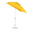 6.5 foot Square Fiberglass Crank Lift Auto Tilt Market Umbrella with Marine Grade Canopy