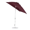 6.5 foot Square Fiberglass Crank Lift Auto Tilt Market Umbrella with Marine Grade Canopy