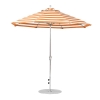 9 foot Diameter Fiberglass Auto Tilt Crank Lift Market Umbrella, Marine Grade Canopy