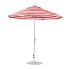 9 foot Diameter Fiberglass Auto Tilt Crank Lift Market Umbrella, Marine Grade Canopy