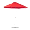 9 foot Diameter Fiberglass Auto Tilt Crank Lift Market Umbrella, Marine Grade Canopy