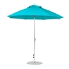 9 foot Diameter Fiberglass Auto Tilt Crank Lift Market Umbrella, Marine Grade Canopy