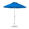 9 foot Diameter Fiberglass Auto Tilt Crank Lift Market Umbrella, Marine Grade Canopy