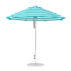 9 foot Diameter Fiberglass Market Umbrella, Marine Grade Canopy