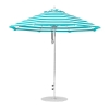 9 foot Diameter Fiberglass Market Umbrella, Marine Grade Canopy