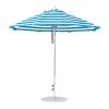 9 foot Diameter Fiberglass Market Umbrella, Marine Grade Canopy