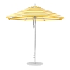 9 foot Diameter Fiberglass Market Umbrella, Marine Grade Canopy