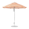 9 foot Diameter Fiberglass Market Umbrella, Marine Grade Canopy