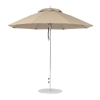 9 foot Diameter Fiberglass Market Umbrella, Marine Grade Canopy