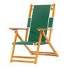 Oak Wood Marine Grade Fabric Beach Chair