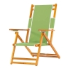 Oak Wood Marine Grade Fabric Beach Chair