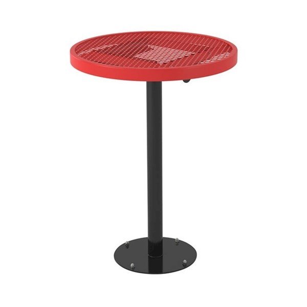 Expanded Metal Thermoplastic Coated Bar Height Cafe Table