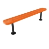 RHINO 8 Ft. Thermoplastic Polyolefin Coated Pedestal Bench Without Back