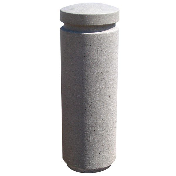 Dome Top Concrete Bollard With Reveal Line