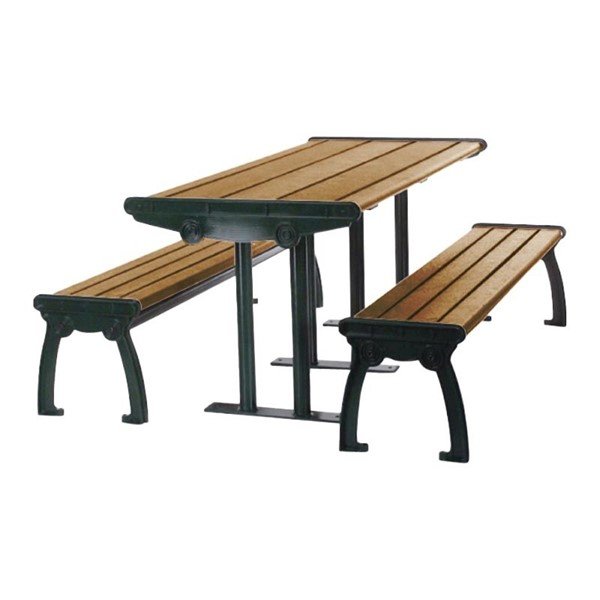 8 Ft. Park Ave Recycled Plastic Picnic Table With Aluminum Frame - 545 Lbs.