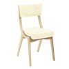 Architect Interior Wooden Restaurant Chair With Vinyl Upholstered Seat