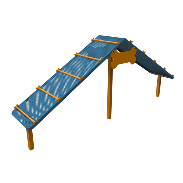 Dog Park Climb Platform Punched Steel