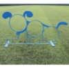 Dog n' Play Park Three Hoop Dog Jump, Polyethylene Coated Steel