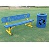 Dog N' Play 32 Gallon Punched Steel Trash Receptacle