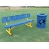 Dog N' Play 32 Gallon Punched Steel Trash Receptacle