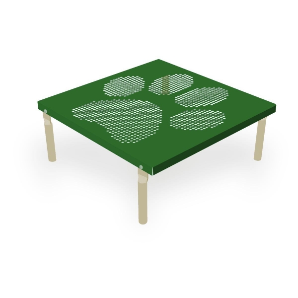 Dog Park Square Bone Table - Powder Coated