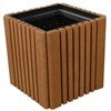 22" Cube Recycled Plastic Square Planter Box