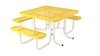 	Ultra Leisure Perforated Style 46" Square Polyethylene Coated Steel Picnic Table
