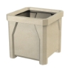 24" Commercial Square Plastic Planter 