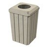 	32 Gallon Plastic Receptacle with 10" Recycle Lid 