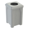 32 Gallon Plastic Receptacle with 10” Recycle Lid 