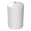 55 Gallon Round Smooth Plastic Trash Receptacle