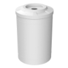 55 Gallon Round Smooth Plastic Trash Receptacle