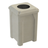 32 Gallon Plastic Receptacle with 10” Recycle Lid & Liner