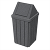 32 Gallon Plastic Receptacle With Liner And Swing Lid