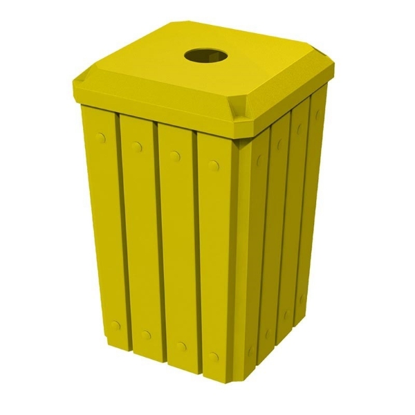 32 Gallon Plastic Receptacle with 4" Recycle Lid