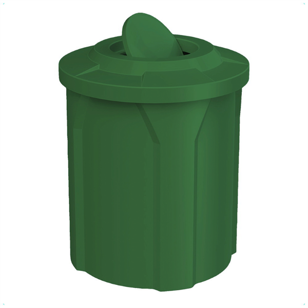 42 Gallon Plastic Round Trash Receptacl