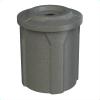 42 Gallon Plastic Receptacle with 4” Recycle Lid & Liner