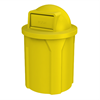42 Gallon Round Plastic Trash Receptacle with Dome Top