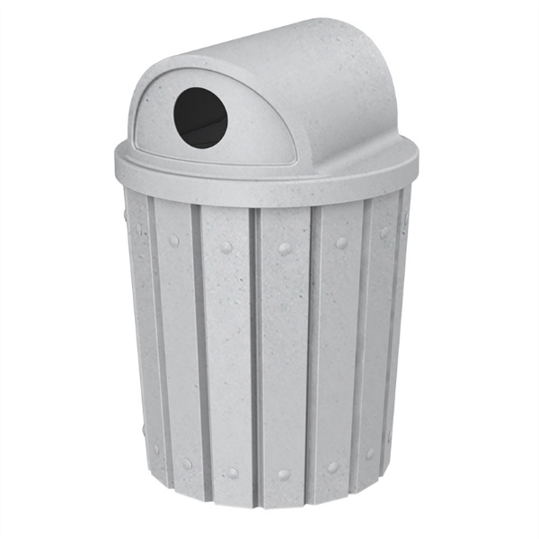 42 Gallon Round Signature Series Plastic Receptacle