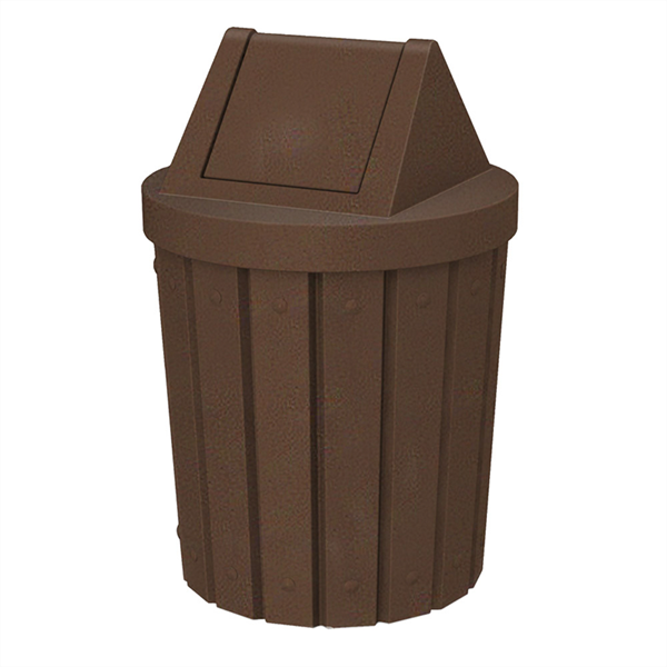42 Gallon Plastic Receptacle with Swing Lid