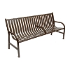 	6 Ft. Slatted Powder Coated Steel Bench