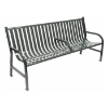 	6 Ft. Slatted Powder Coated Steel Bench