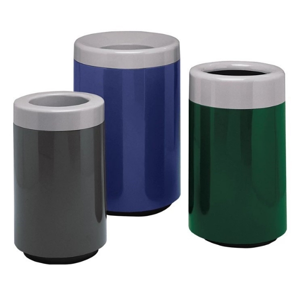 60 Gallon Round Fiberglass Trash Receptacle