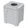 52 Gallon Plastic Receptacle with 4" Open Flat Top