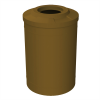 55 Gallon Round Smooth Plastic Trash Receptacle