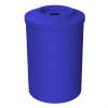 55 Gallon Round Smooth Plastic Trash Receptacle