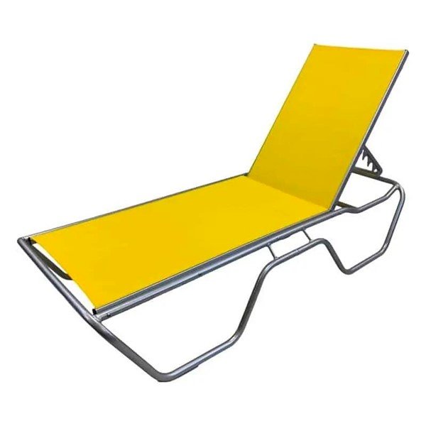 Stackable 3/4 Base Sling Chaise Lounge