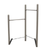 	Pull Up and Chin Up Bars Powder-Coated and In-Ground Mounted - 116 lbs.